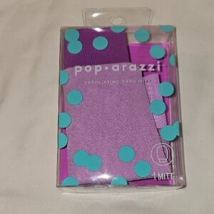 Pop-arazzi One Purple Exfoliating Bath Mitt New